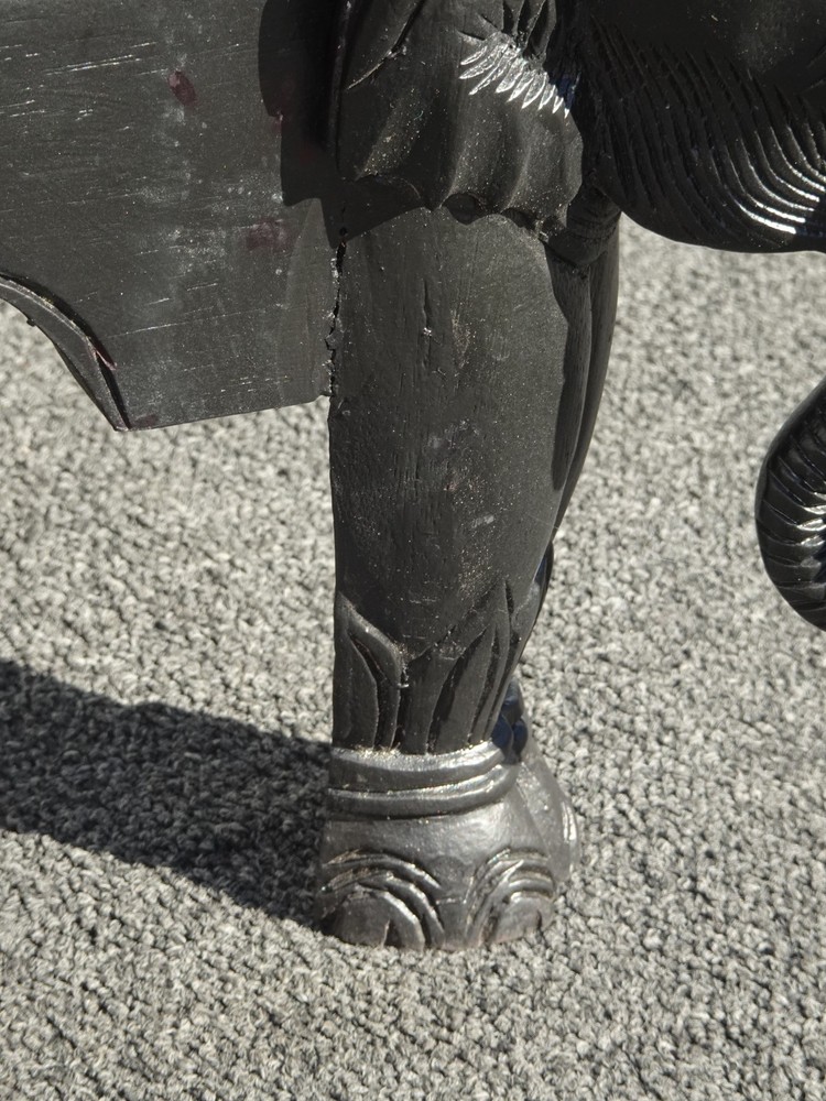 Vintage Black Elephant Coffee Table , Side Table or Bench 1of2