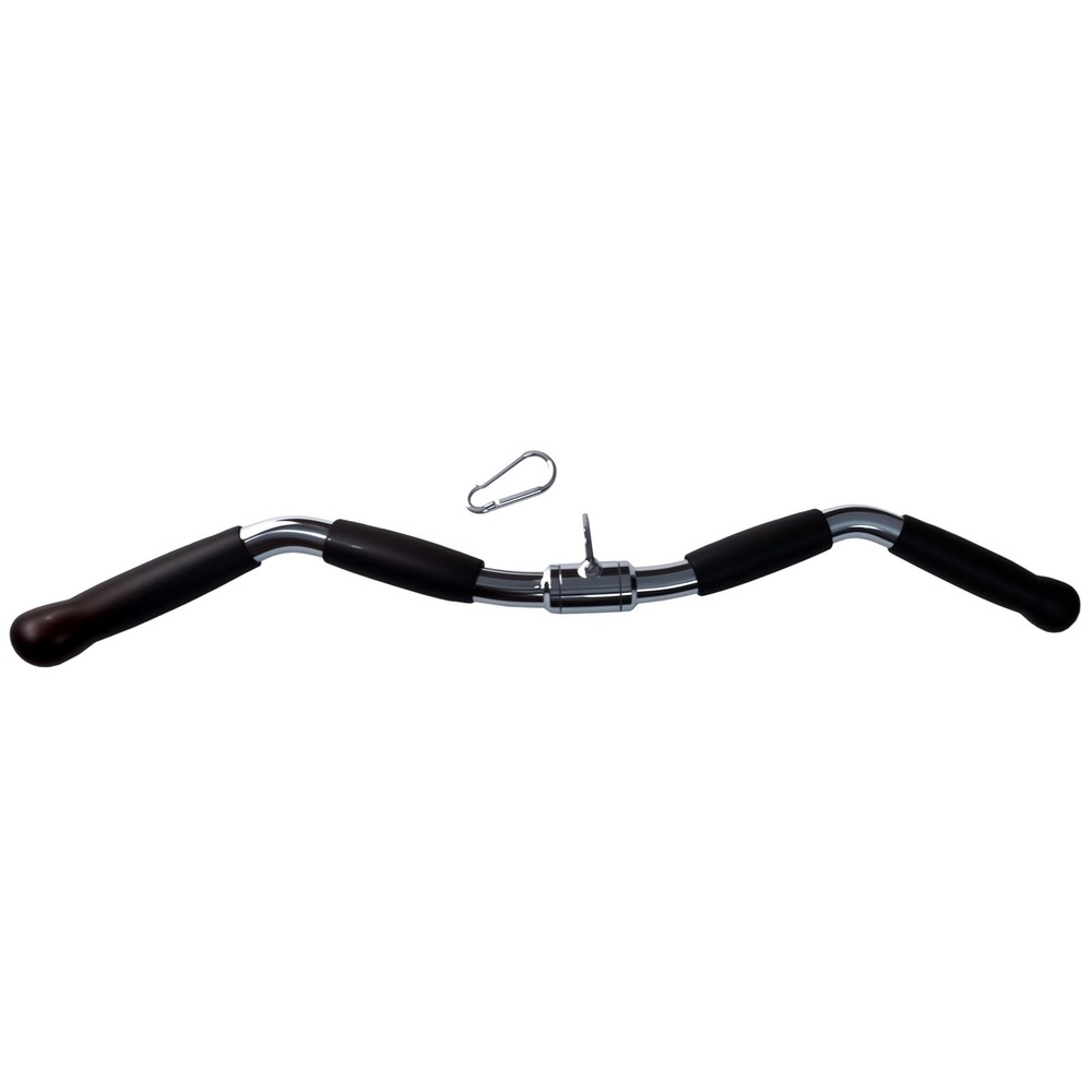 Lat Cable Machine Attachment Curl Pulldown Barbell Revolving Bar, Multi-Exerc...