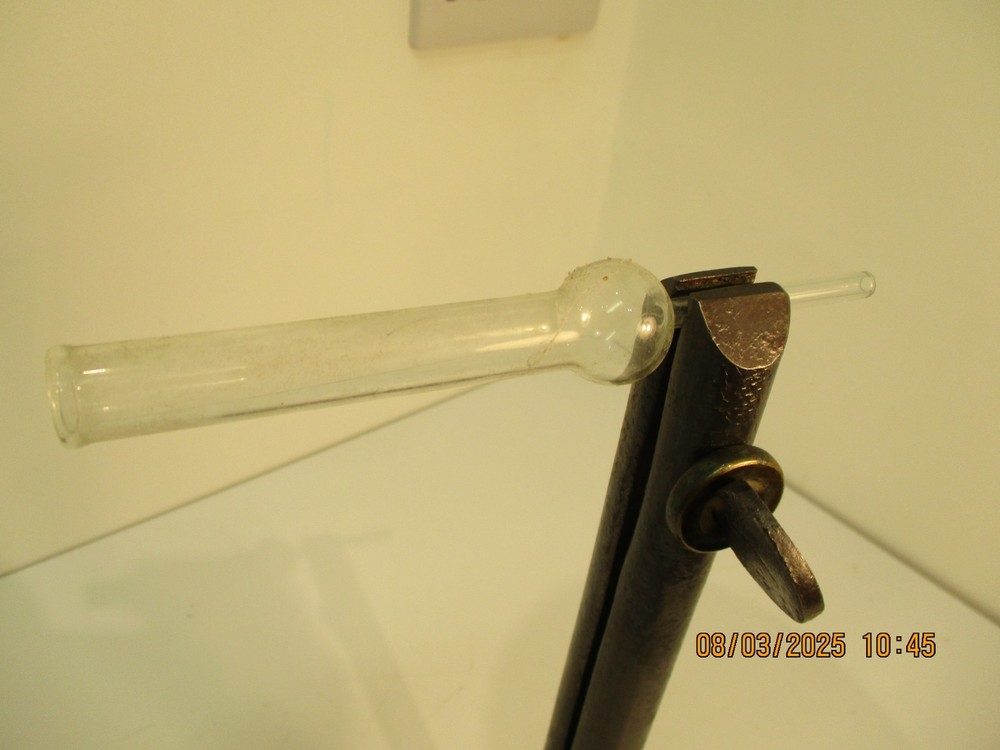 VERY UNUSUAL VICTORIAN CAST IRON LAB STAND - VERY HEAVY