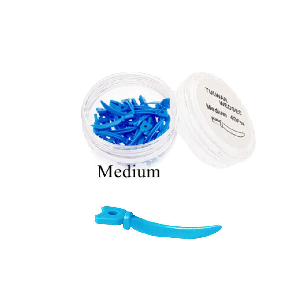 3 Boxes Dental Plastic Concave Design Arc Refill Tulwar Wedge 134℃ Autoclavable