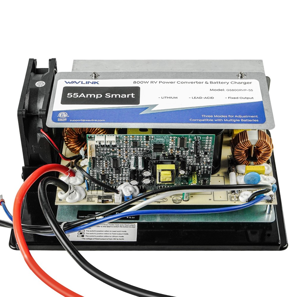 RV Converter 55 Amp 120V AC to 12V DC RV Power Converter Battery Charger