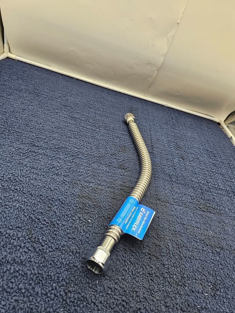 (QTY 3) Easyflex EFWC-034-SS-1010-18 SS 18" L Water Heater Connector 3/4" ID