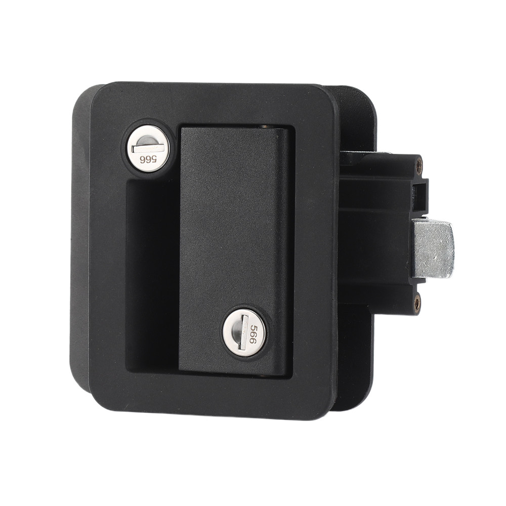 Black RV Paddle Entry Door Lock Latch Handle Knob Deadbolt NEW Camper Trailer