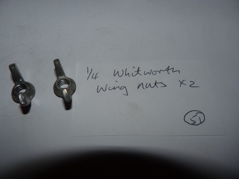 1/4  WHITWORTH WING NUT X 2     - FREEPOST