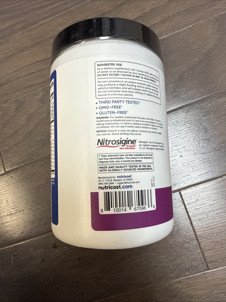 Nutricost Pre-X, Extreme Pre-Workout Powder Complex, Grape, 30 Servings
