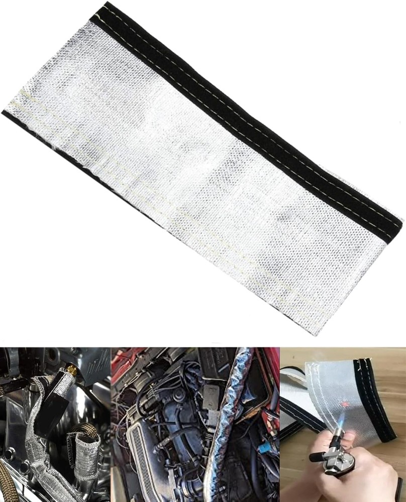 Shroud Sleeve Aluminized Sleeving - 3/4" I.D.x 3.3FT 3/4''I.D. - 3.3FT