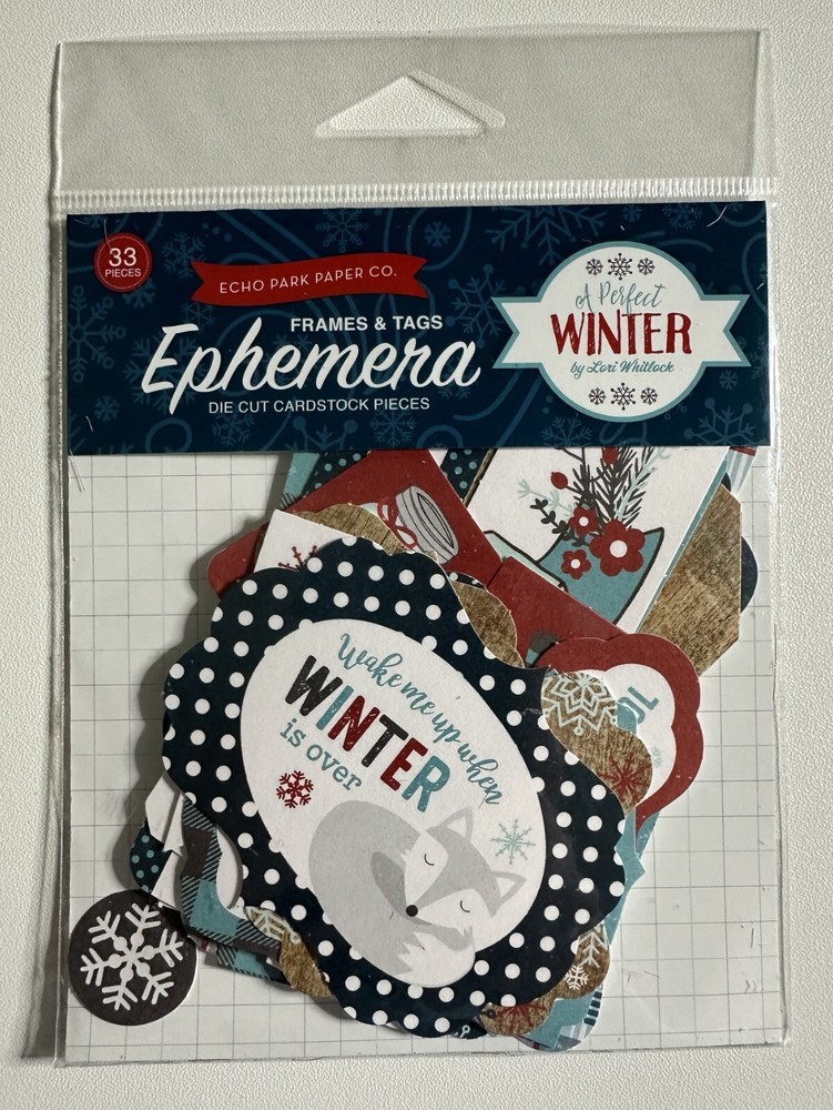 Echo Park Ephemera Die Cut Packs Multiple Variations Available-You Choose