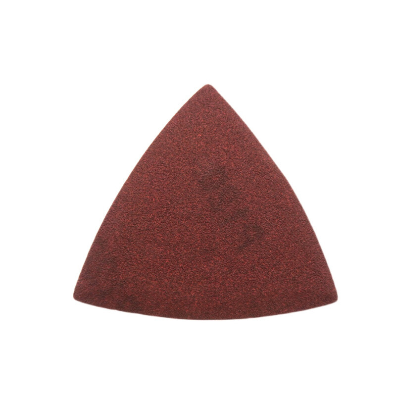 80*80*80mm Hook and Loop Delta Sanding Sheets Triangular Detail Sandpaper Pads