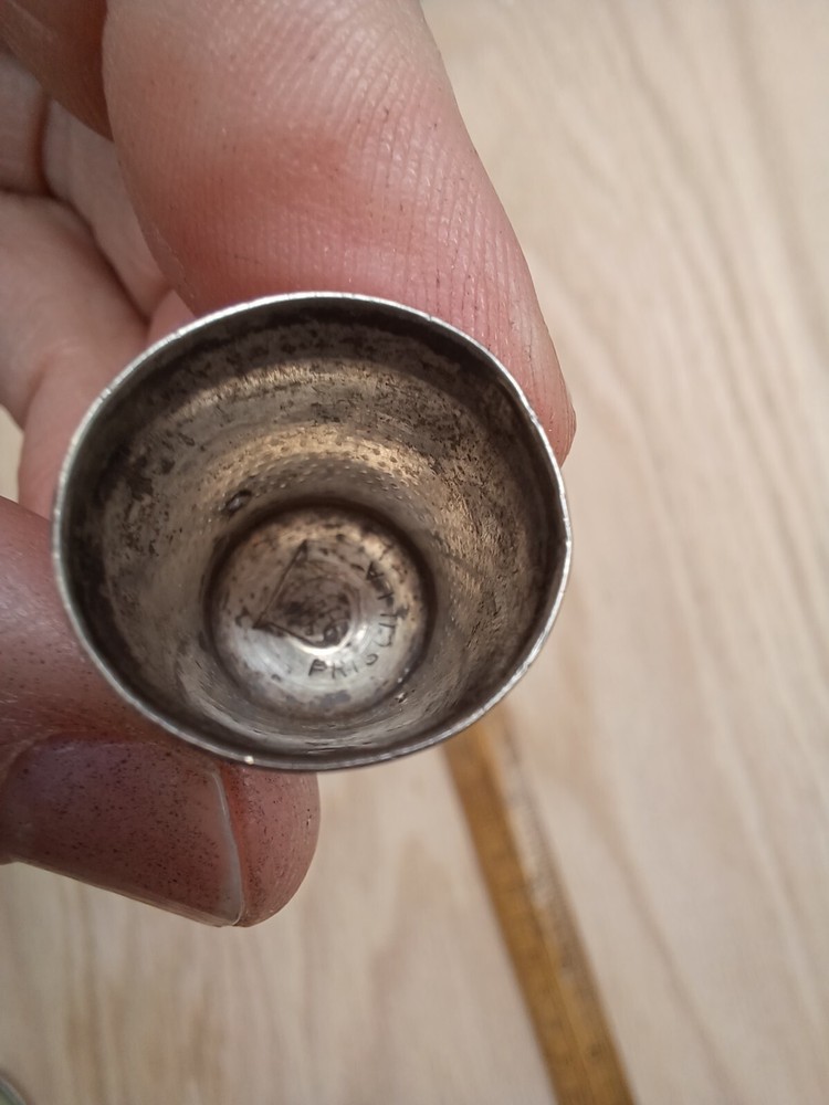 Vintage Sterling Silver Thimble #11 Priscilla Sewing Silver Thimble