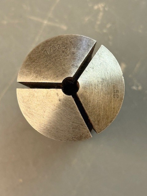 7/32" Round 5C Collet w/Internal Threads