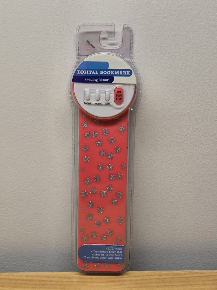 LCD Display Digital Bookmark Red Timer Needs New Battery