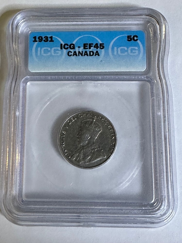 1931 5c Canada (George V), ICG EF45