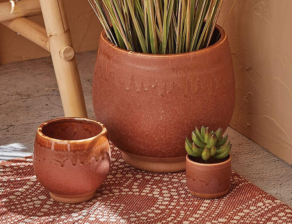 TAG Glaze Drip Planter, Small (G13477)