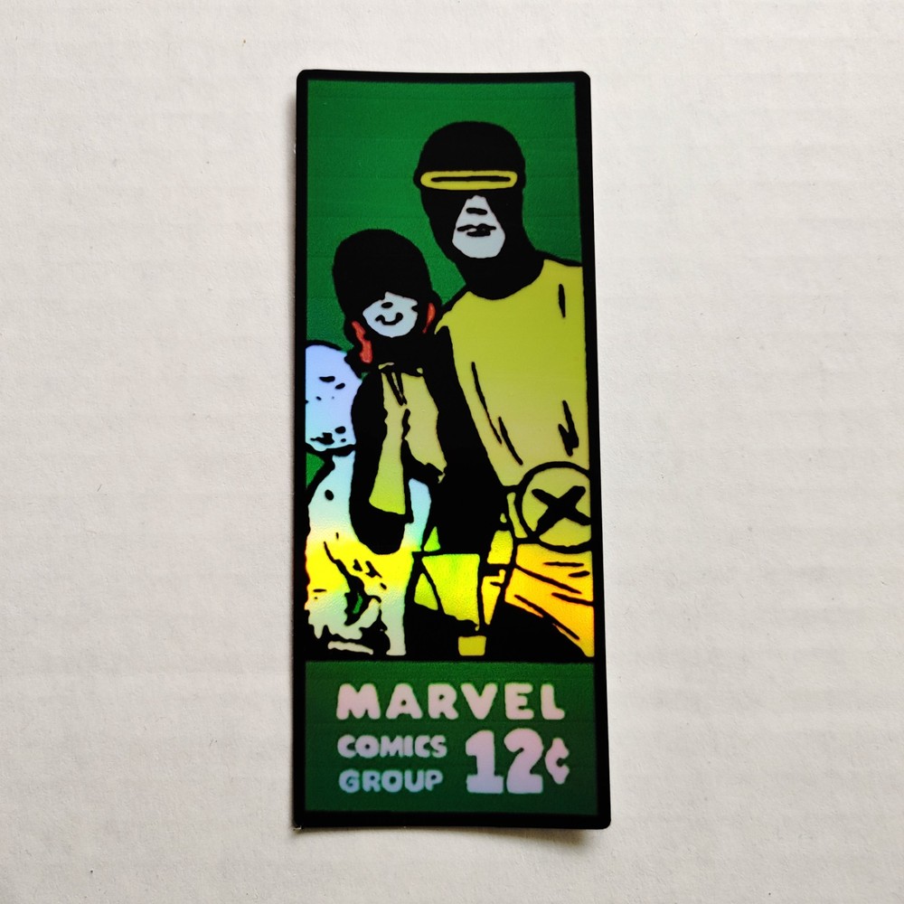 X Men 1 Comic Corner Box Foil Sticker