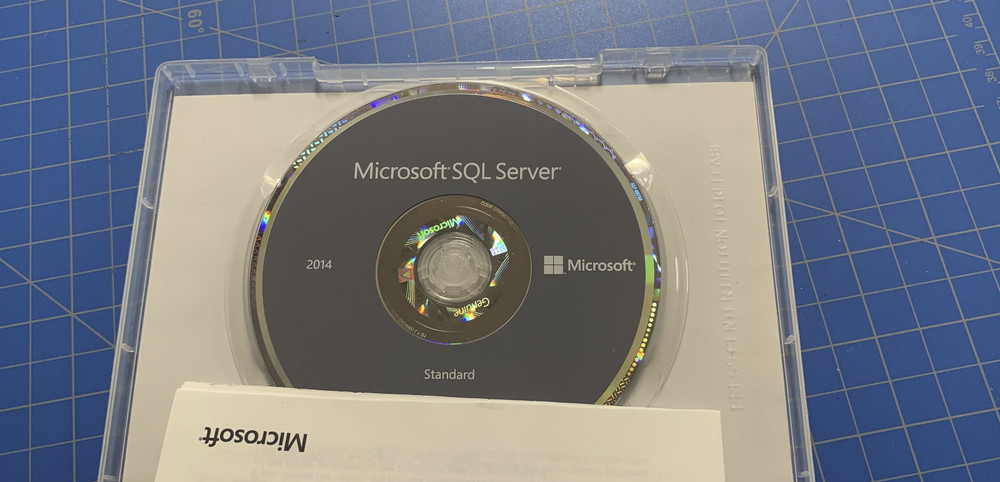 SQL Server 2014 Standard 16 Core DVD COA Genuine Holographic Authentic Unlimited