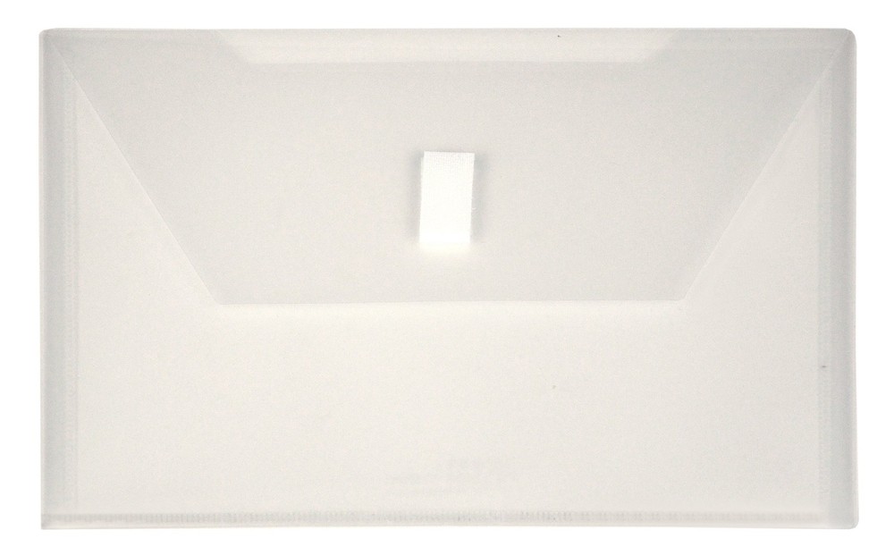 6x9" Poly Envelope with Extra Pocket Clear 6-Pack for Document Organization