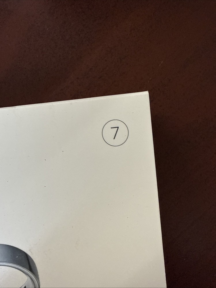 Oura Ring Gen 4 Silver Size 7 NEW - OPEN BOX