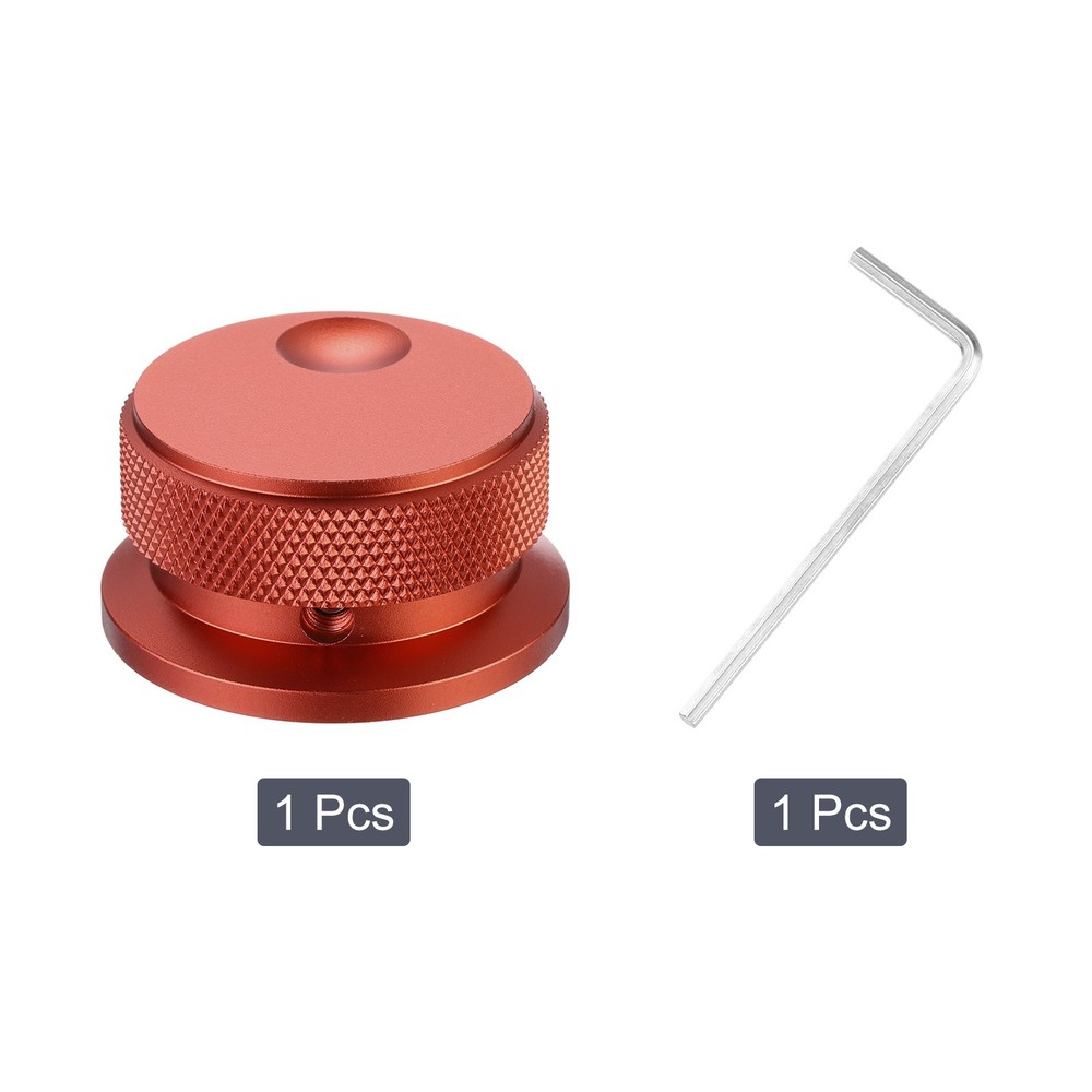 Aluminium Potentiometer Knobs 1/4"x1.5", Volume Tone Control Knobs, Red