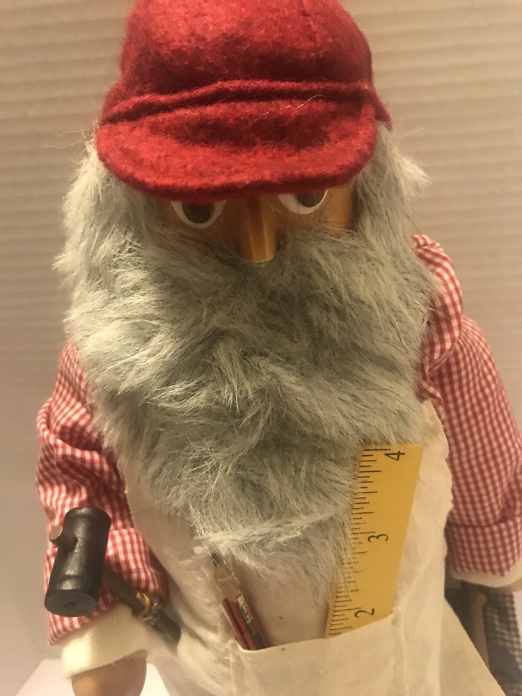 Russian Santa Carpenter Tools Workshop Nutcracker 18 inch