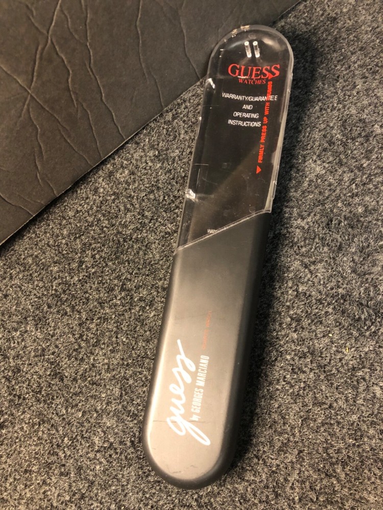 Empty Guess  Container/ instruction booklet  guess by Georges Marciano