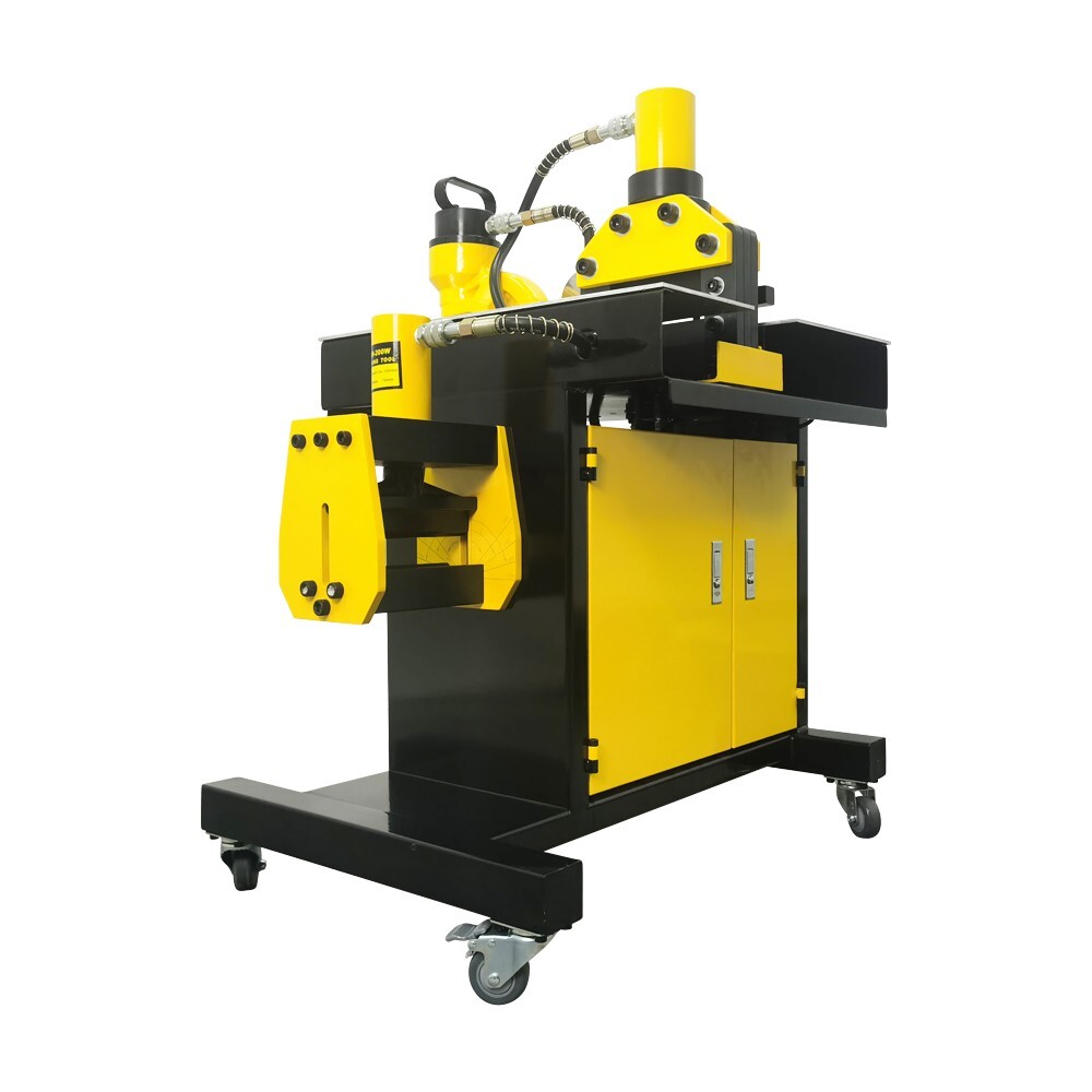 110V Three-in-one Copper Bar Processing Machine Bronze Plate Bending Machine