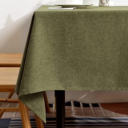 Table Cloth for 6 Foot Rectangle 95" x 55" (Rectangular) Fine Yarns - Olive