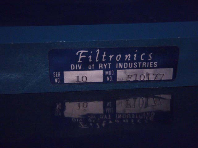 FILTRONICS MODEL F110177 FILTER