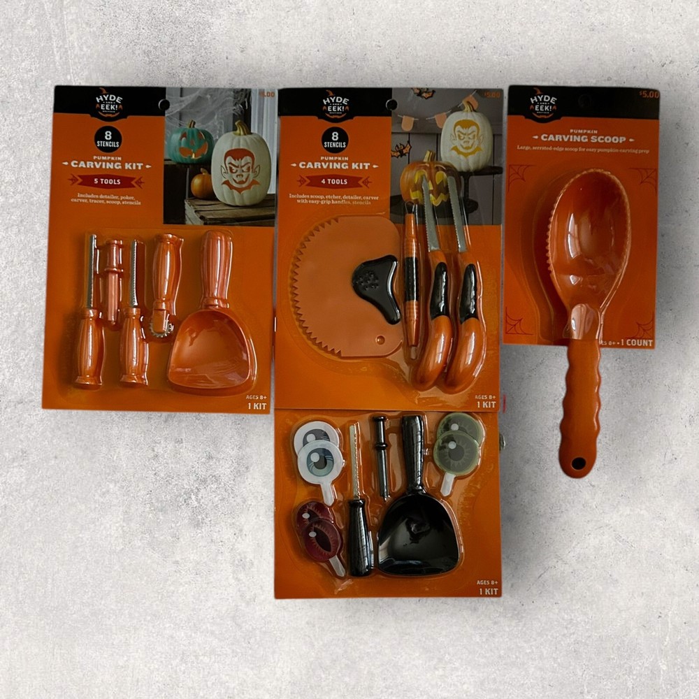Hyde & Eek! Halloween Carving Kit  BUNDLE NeW
