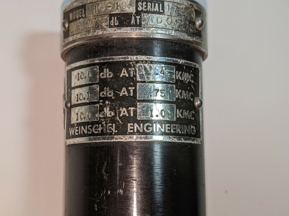 Weinschel Engineering Precision Attenuator 9.97 DB Model 10-10