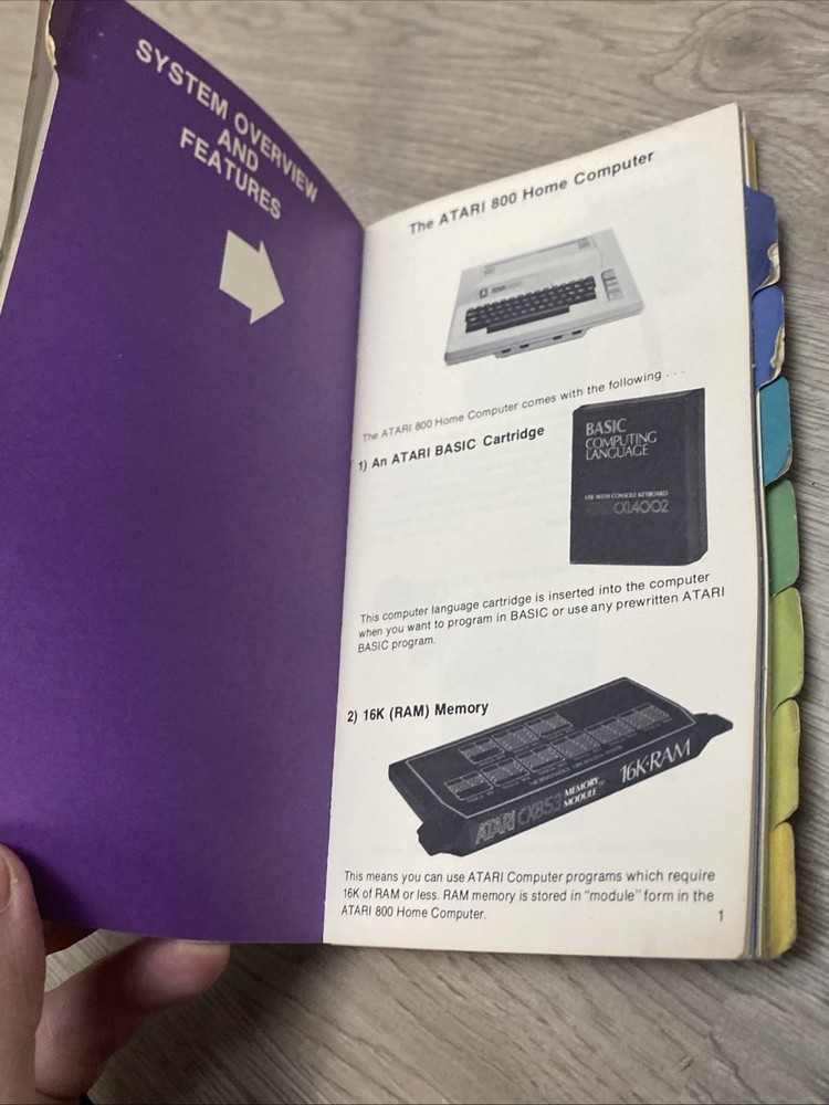 Atari 800 Home Computer System Salesperson’s Guide 1982 Book