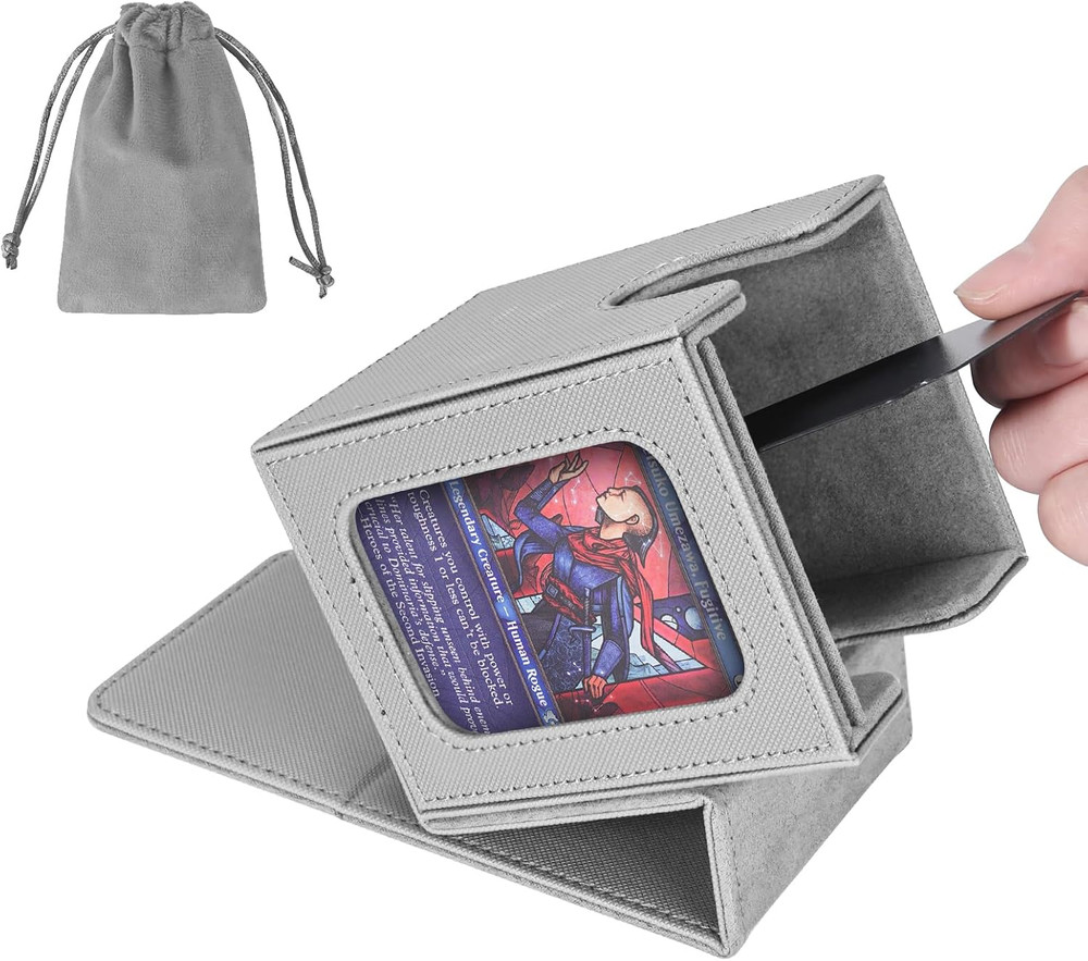 MTG Deck Box for Commander Display,Card Deck Box Fits 100 Double Sleeved Cards,