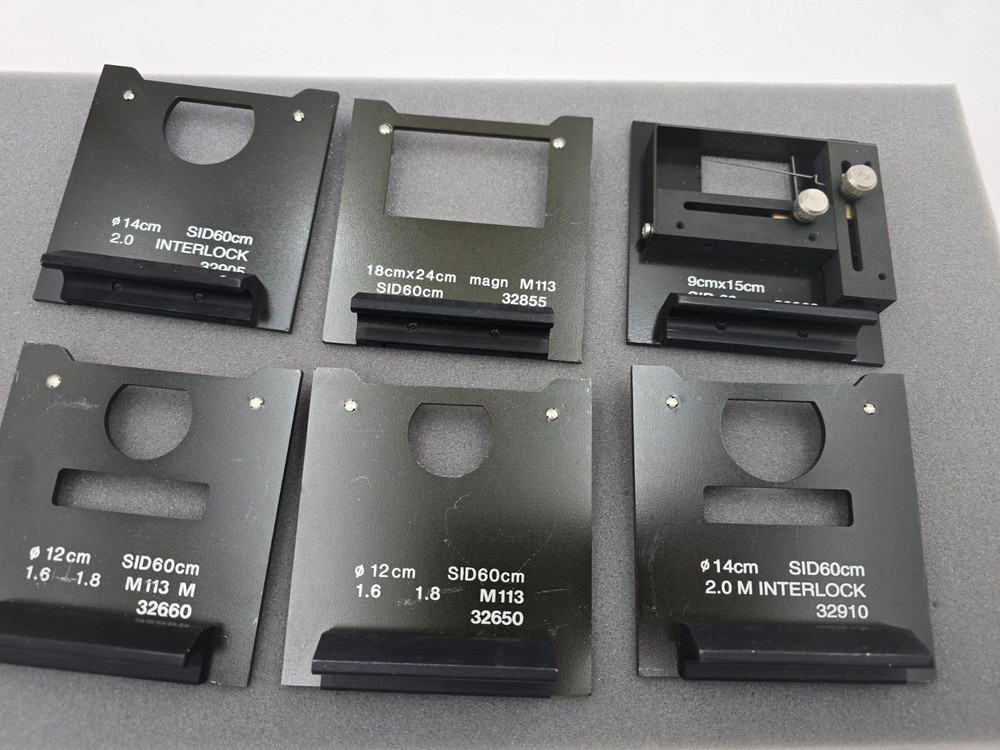 Set of 6 Diaphragm Calibration Aperture Modules sid60 cm