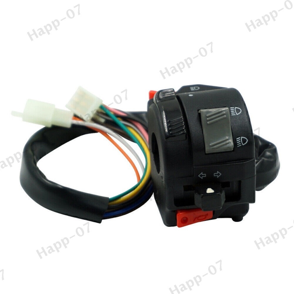 7/8" 22MM Left Handlebar Horn Button Turn Signal Fog Light Controller Switch