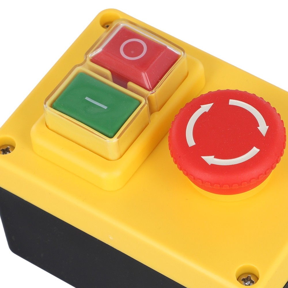 NVR Lockable Pushbutton Switch Suitable for Power Control in Workshops