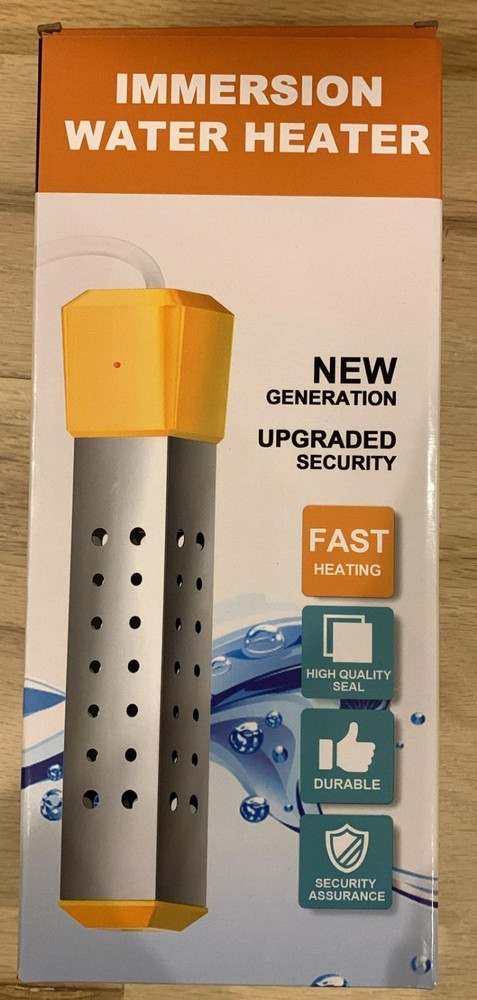 Immersion Water Heater Portable Electric 304 125v 2000w Stainless Heater 7ft