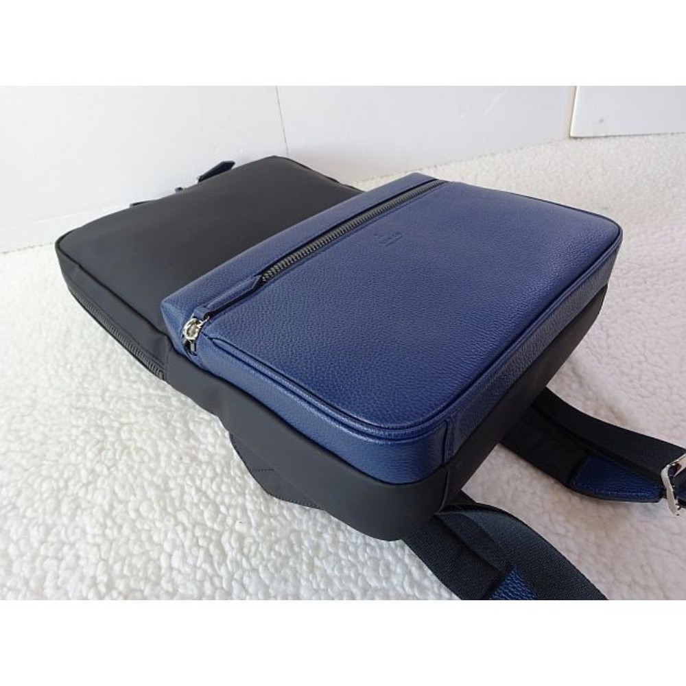 LANVIN Backpack Bag Blue Used From Japan