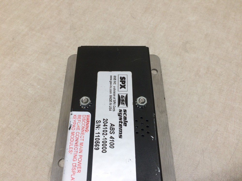 GSE ABS 4100 Scale Button Control Panel 204102-10000