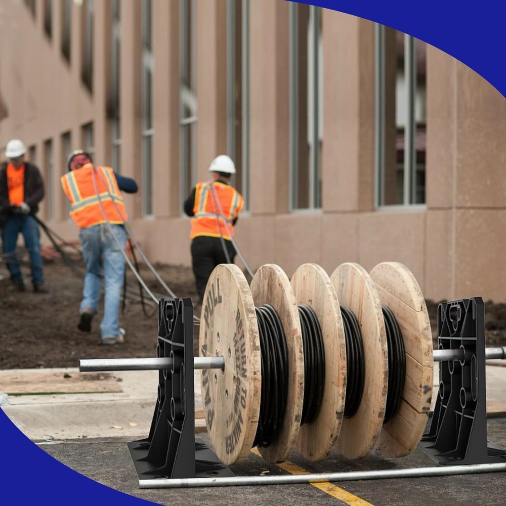 Portable Wire Dispenser Electrical Cable Spool Rack Spool Caddy Wire Roll Holder