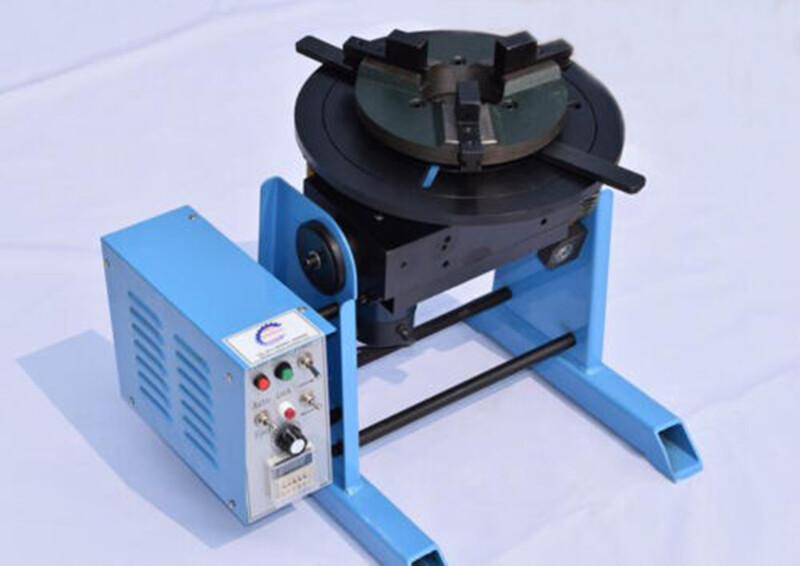 30KG Loading Welding Positioner Turntable Timing Function, With 200mm Chuck