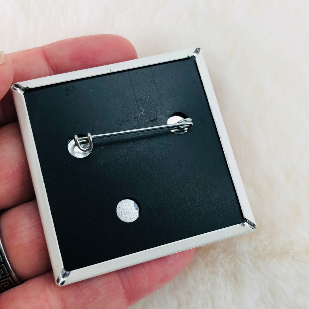 Vtg Asymetrix Compel Promo Computer software Advertising Square Button Pin