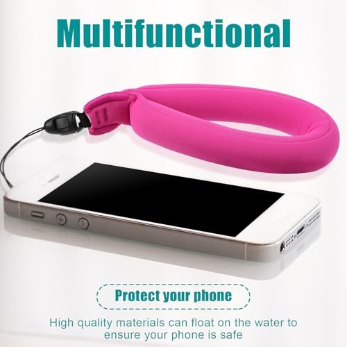Weewooday 6 Pcs Waterproof Camera Float Strap, Universal Floating Wristband