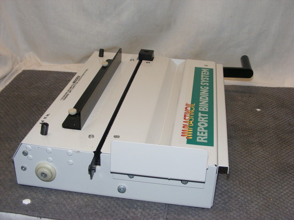 PLASTIKOIL REPORT BINDING MACHINE MODEL PBS COMBO**SEE DESCRIPTION & PIC'S