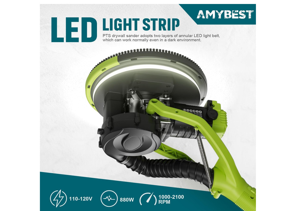 Drywall Sander, W Popcorn Ceiling Removal Tool, Automatic Drywall Sander