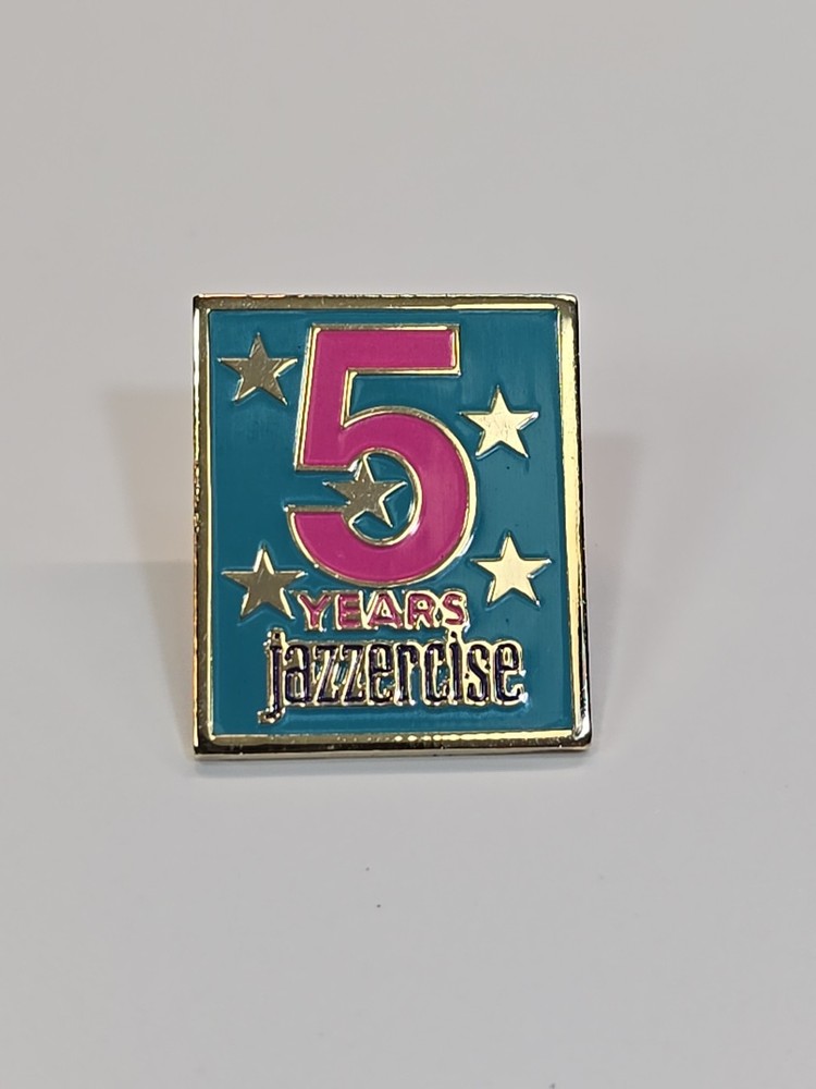 Jazzercise 5 Years Recognition Award Lapel Pin