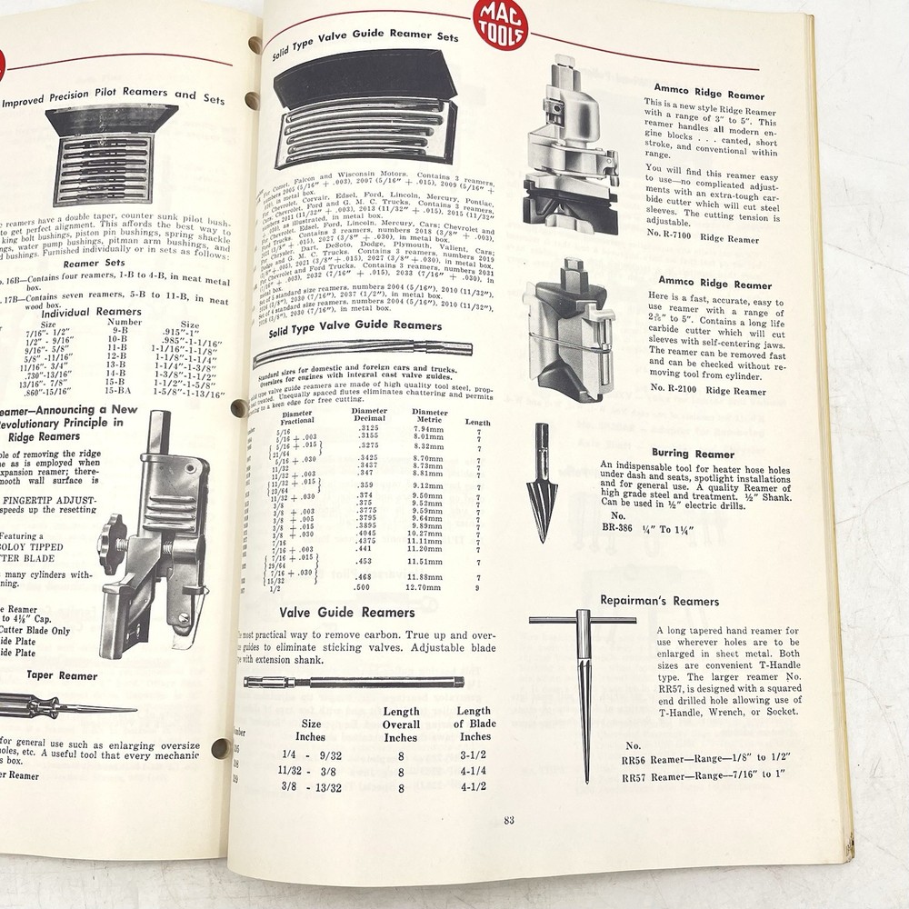 Mac Tools Catalog No 63 & Price List 1963