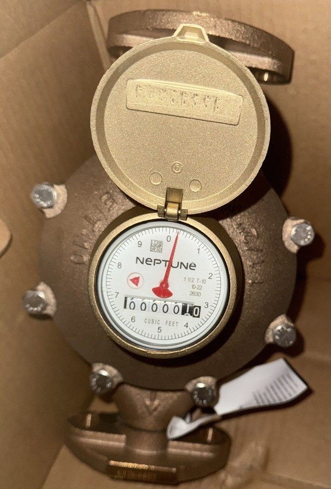 Neptune 11/2 T-10 Water Meter Direct Reading