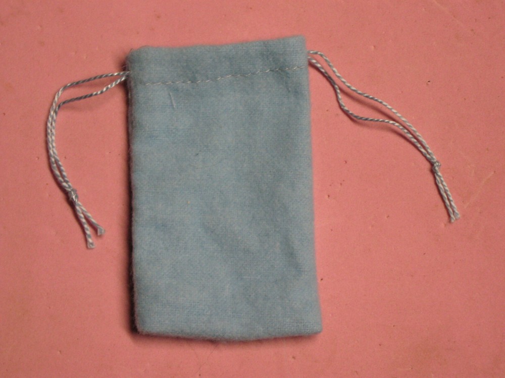 BLUE FLANNEL BAG -2" X 3"-- MOJO/ GRIS-GRIS
