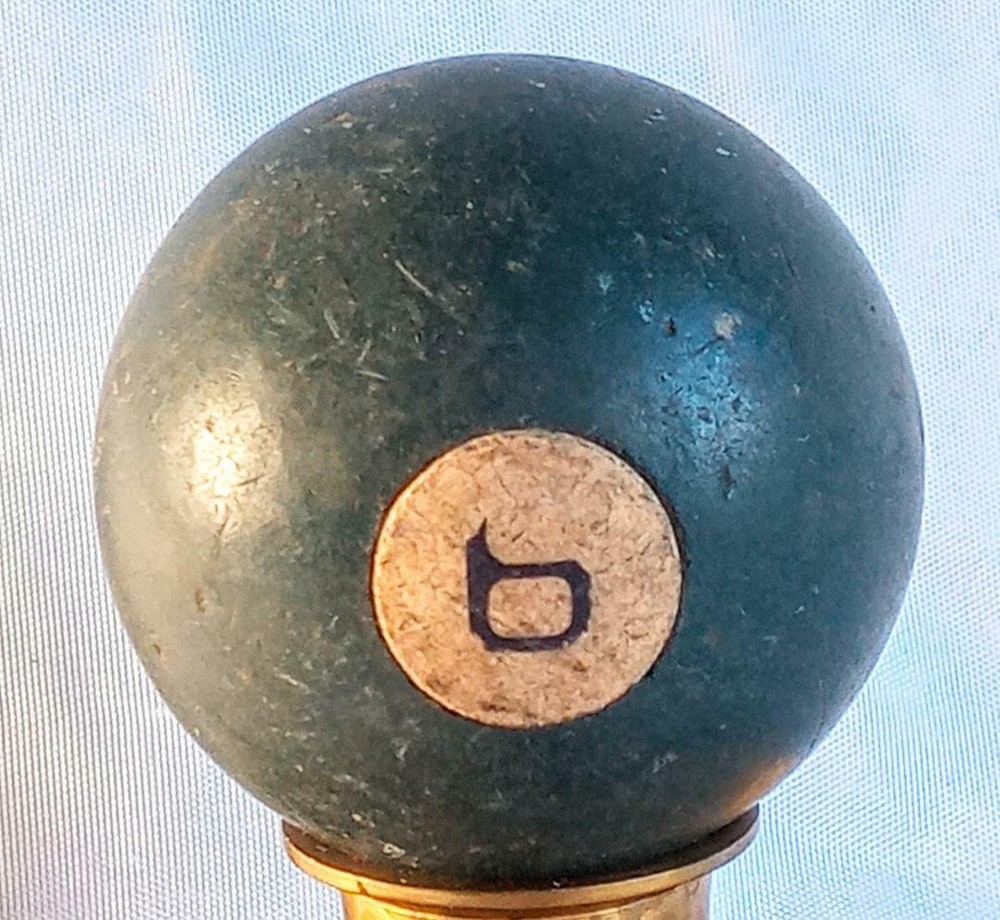 Antique Clay Billiard Pool Ball #6