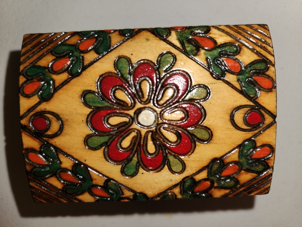 Polish Small Wooden Chest Pre-Owned