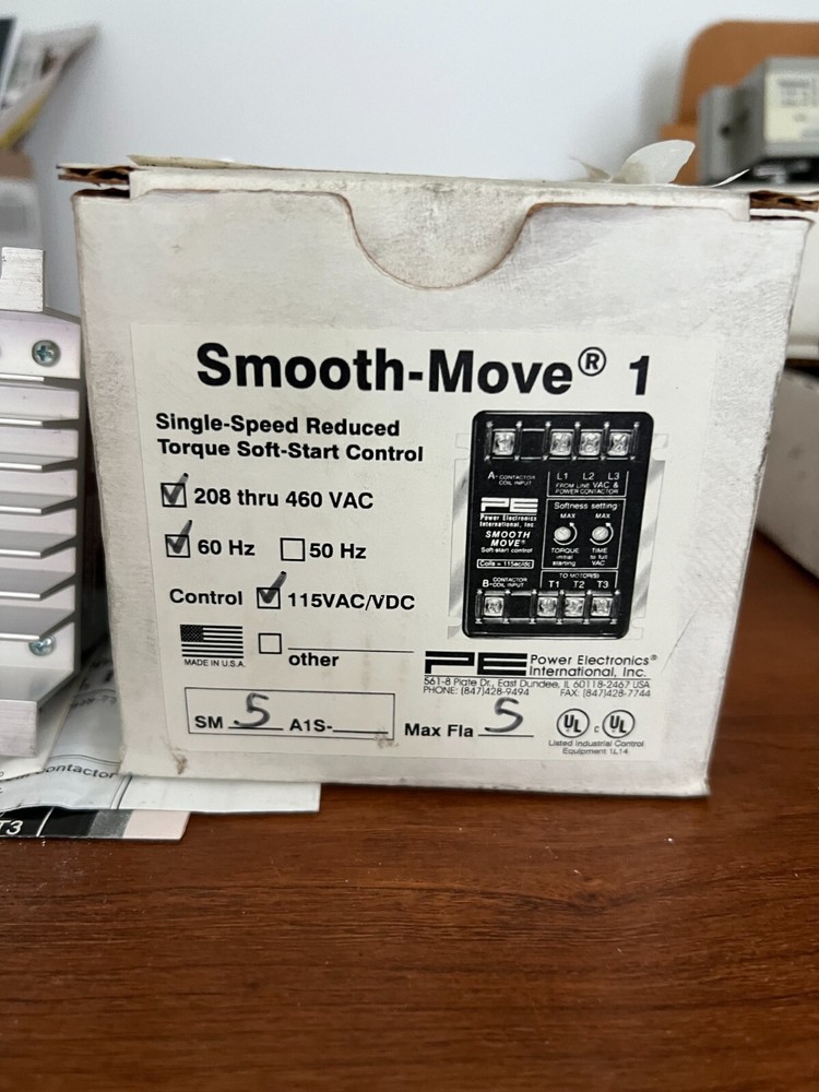 Smooth Move 1 BT346-1D Single Speed Reduced Torque Soft Start Control New (G02)